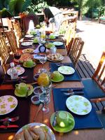 Empanadas laid out for lunch in Misiones